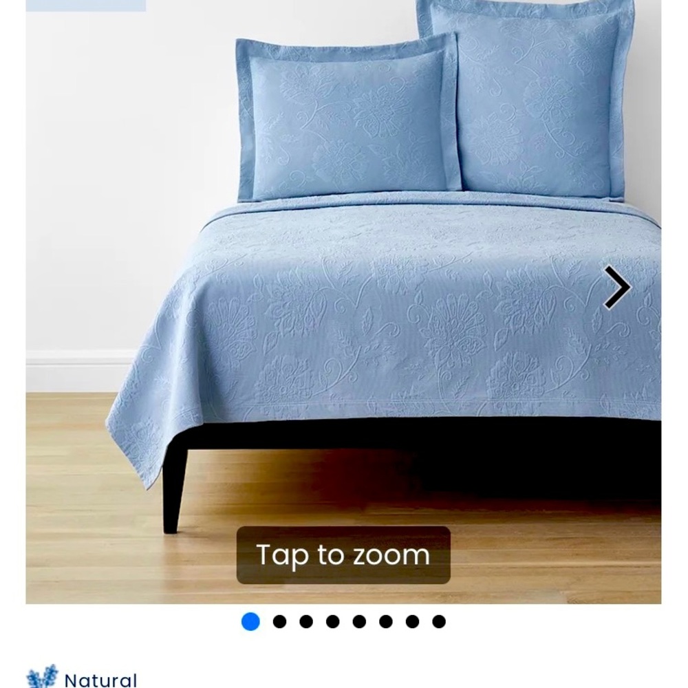 The Company Store Twin Coverlet and Pillowcase - Brand new, still in package